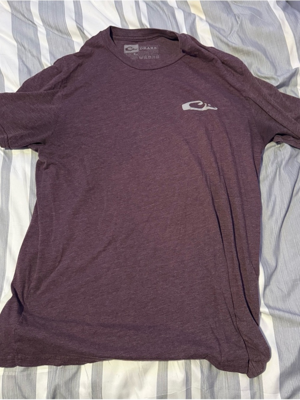 Drake Waterfowl Plum Short Sleeve Crew Tee